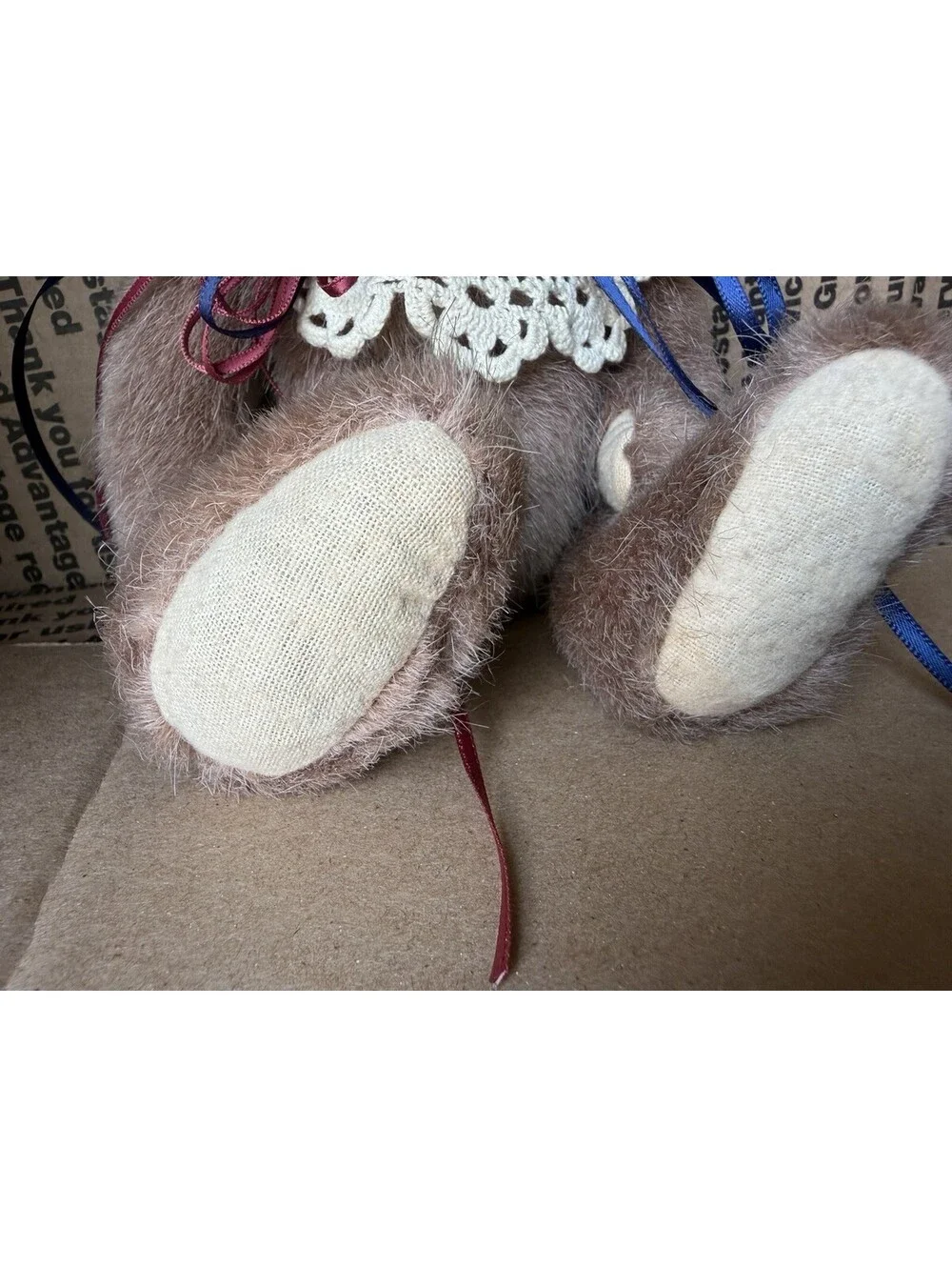 Boyd’s Bear Plush With Ribbons And Doily